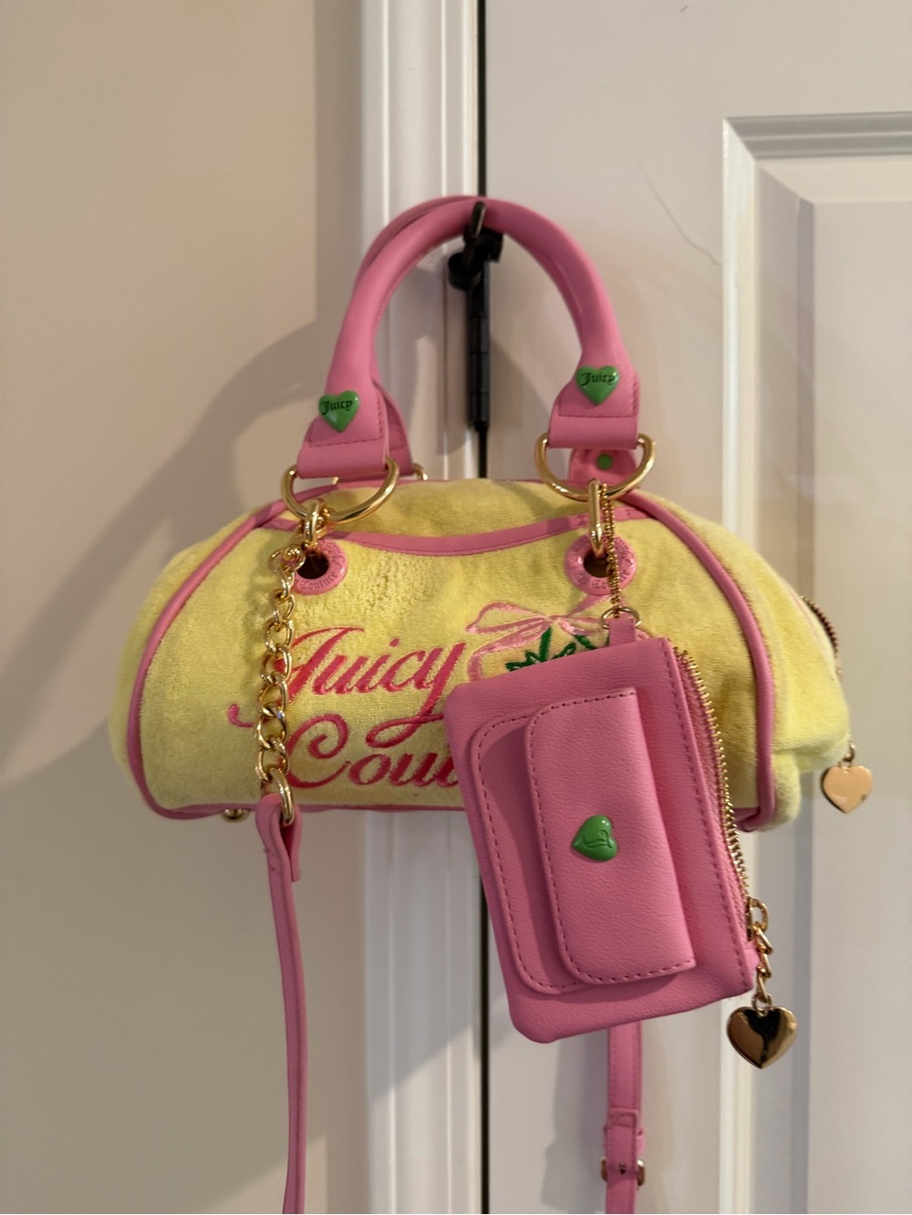 Juicy Couture Retro Strawberry satchel yellow Bag